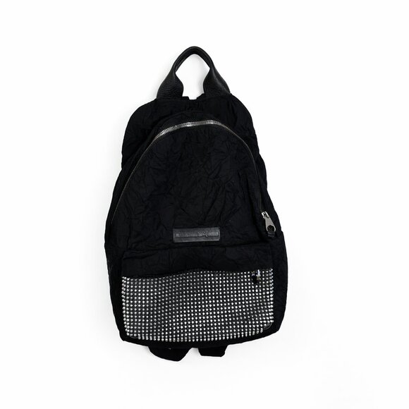 McQ Alexander McQueen Silver Studded Backpack Swallow Black Moto Style main image 7
